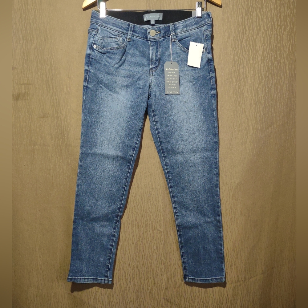 FREE SHIPPING! Wit & Wisdom Womens Ab-Solution Ankle Skimmer Petite Skinny Jeans - Picture 2 of 7